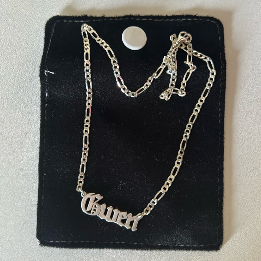 16” Figaro Name Chain “GWEN”